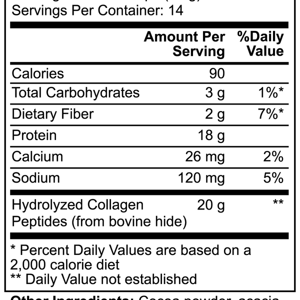 Grass-Fed Collagen Peptides Powder (Chocolate)